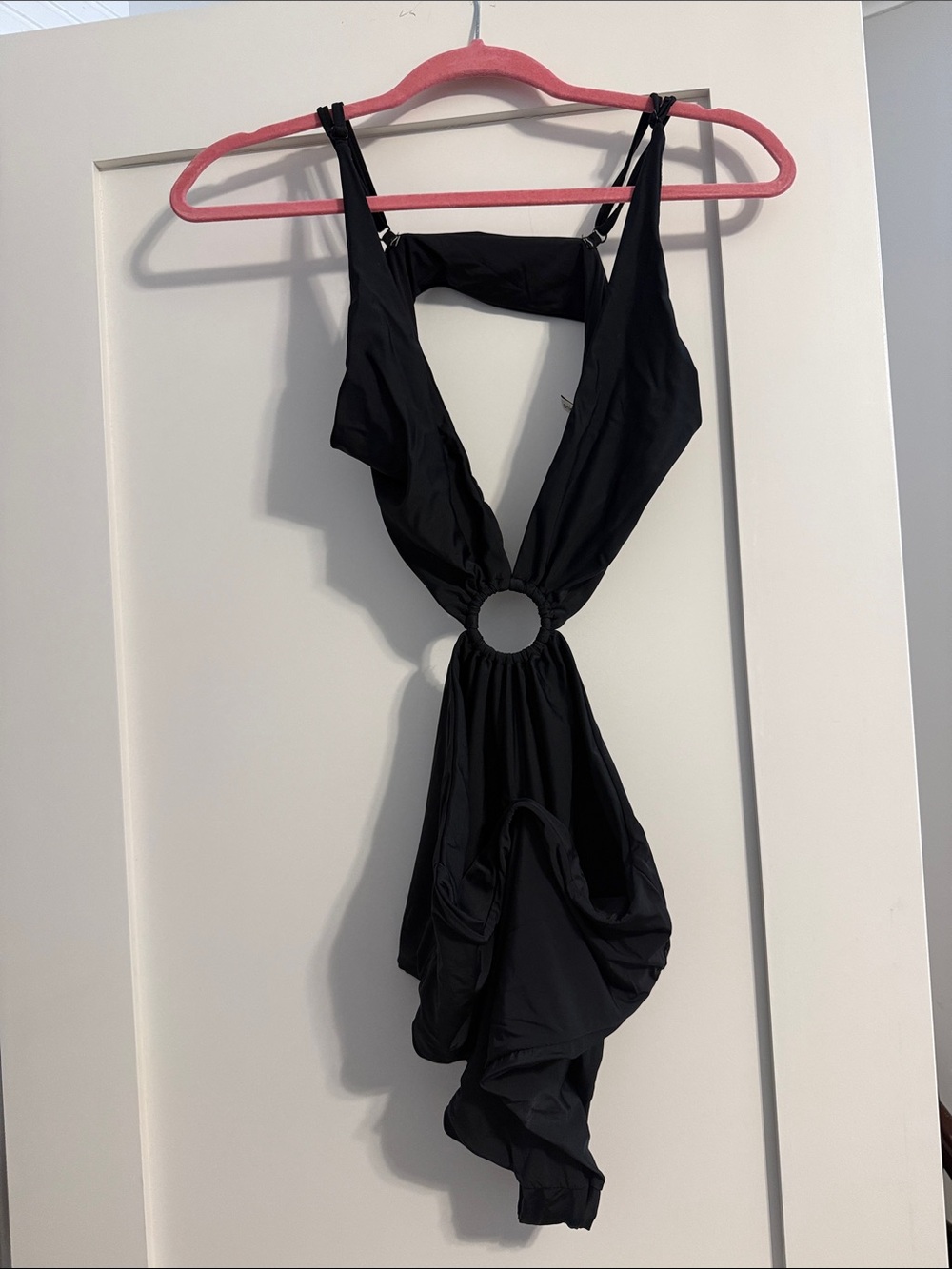 Black O-Ring One-Piece Swimsuit